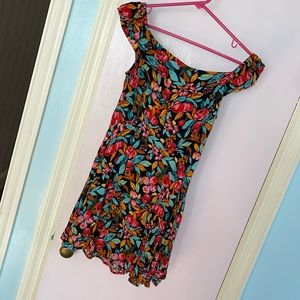 FOREVER 21 off the shoulder floral dress
